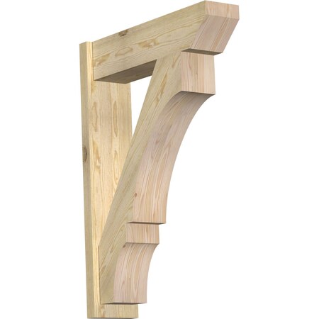 Ekena Millwork Balboa Slat Rough Sawn Outlooker, Douglas Fir, 8"W x 30"D x 42"H OUT08X30X42BOA06RDF